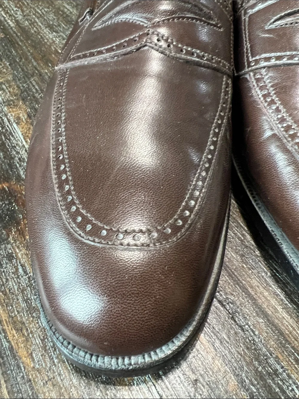 Bally Dark Brown Leather Penny Loafers